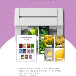 Color matching (Nature) Flash Cards